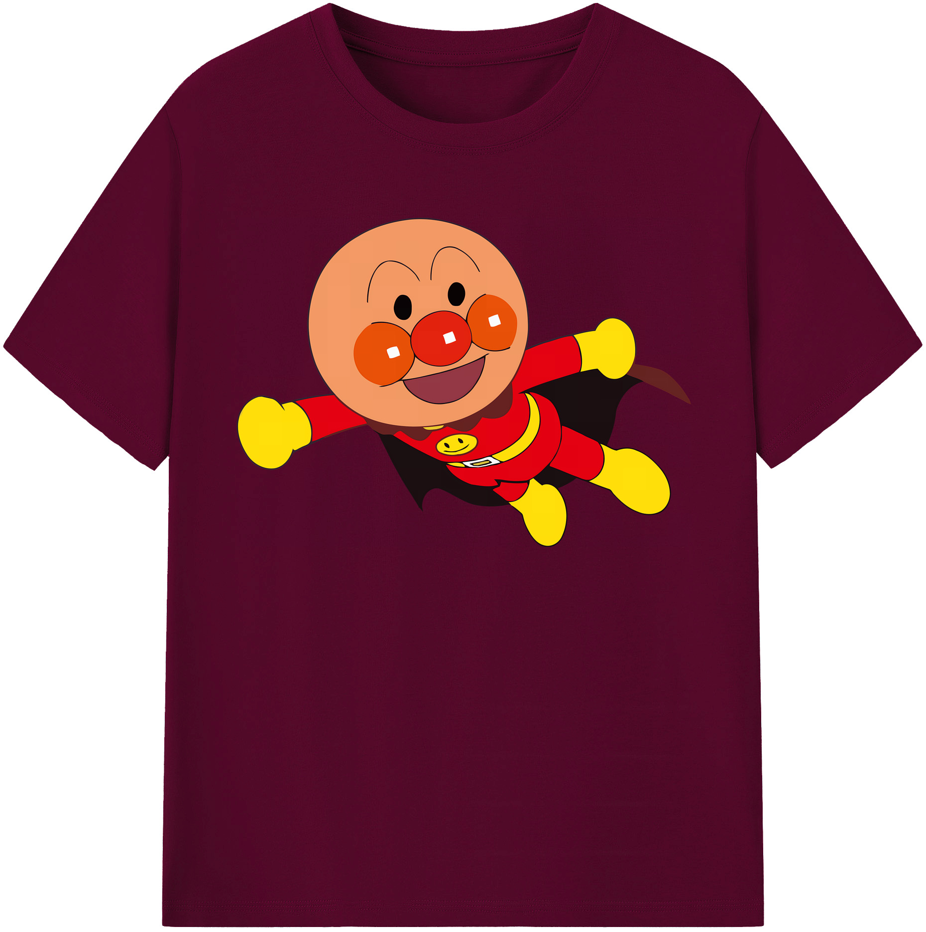 （画像用） アンパンマン Anpanman レディースカジュアルプリントTシャツ（綿100％）
